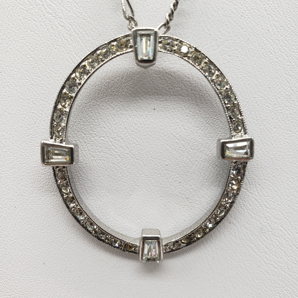 Monet Elegant Silver Pendant Fashion Necklace